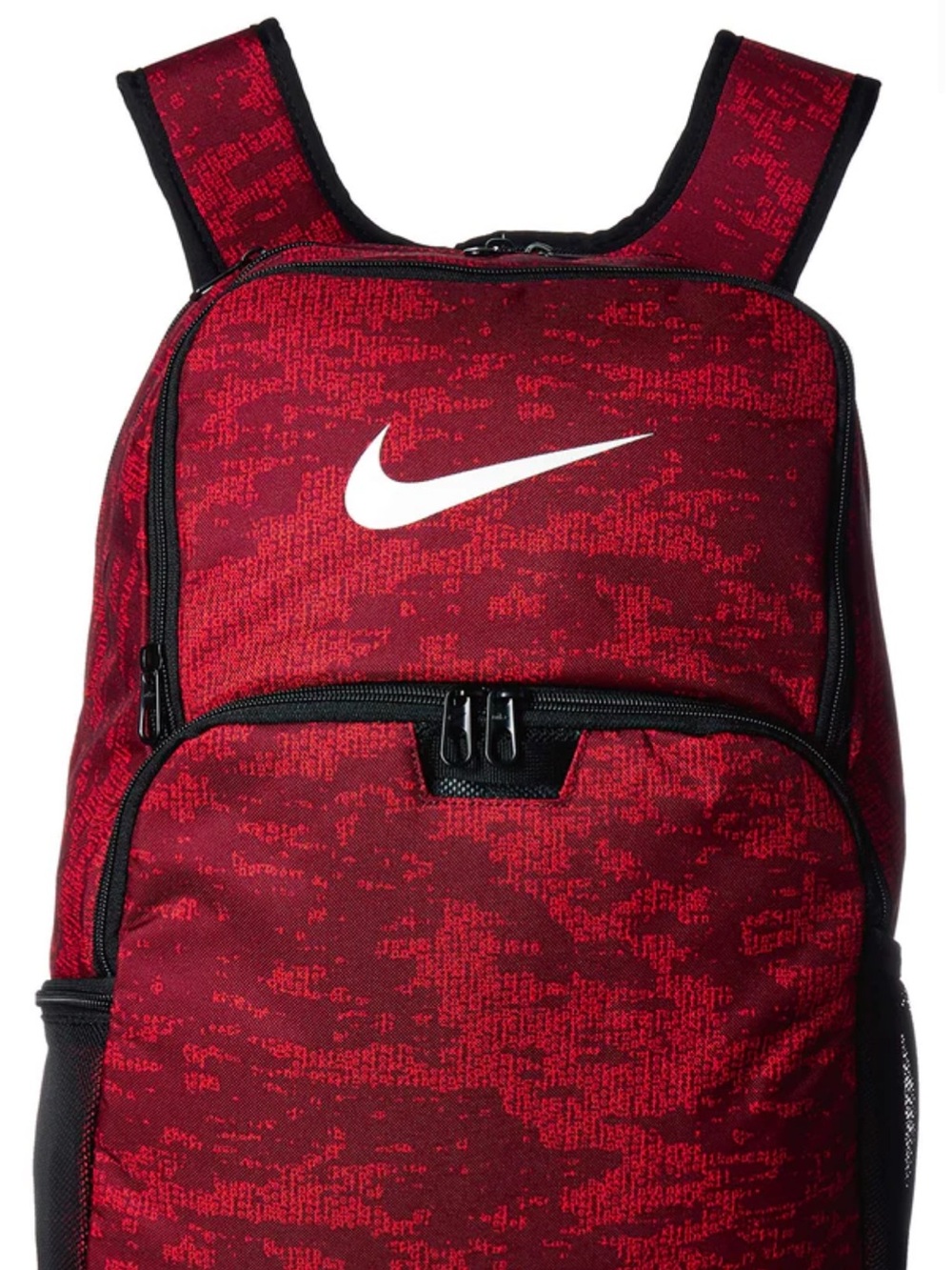 NIKE Brasilia XLarge Backpack 9.0 AlI
Over Print, Team Red/Habanero Red/White,